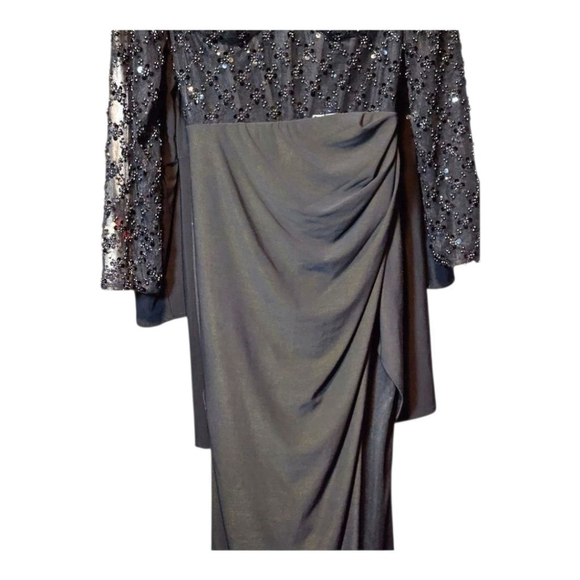 Mac Duggal Gown Dress Black Size 2 - Picture 6 of 14